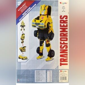 Transformer converting Bumblee costume.